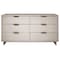 Manhattan Comfort Granville 55.07 Double Wide Dresser in Light Grey DR-5036 - alternate 1